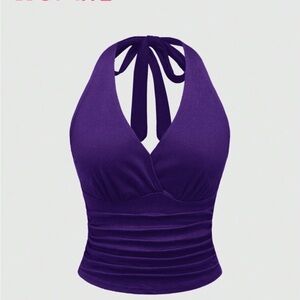 ROMWE Deep Purple Top